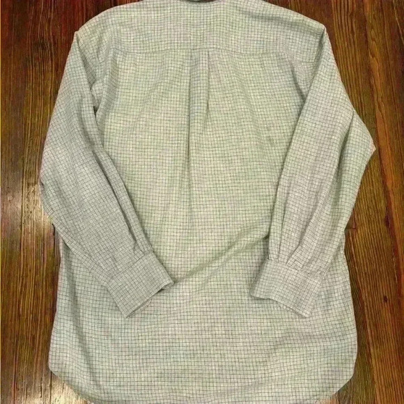 Robert Talbott Men’s Plaid Gray Black Long Sleeve Button Down Sz Medium - Picture 2 of 6